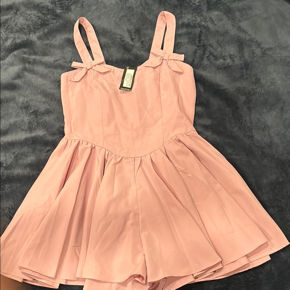 Pink Sleeveless Romper
